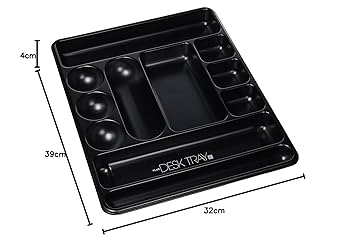 Amazon | プラス デスクトレー L 310×390×37mm 63-809 ブラック